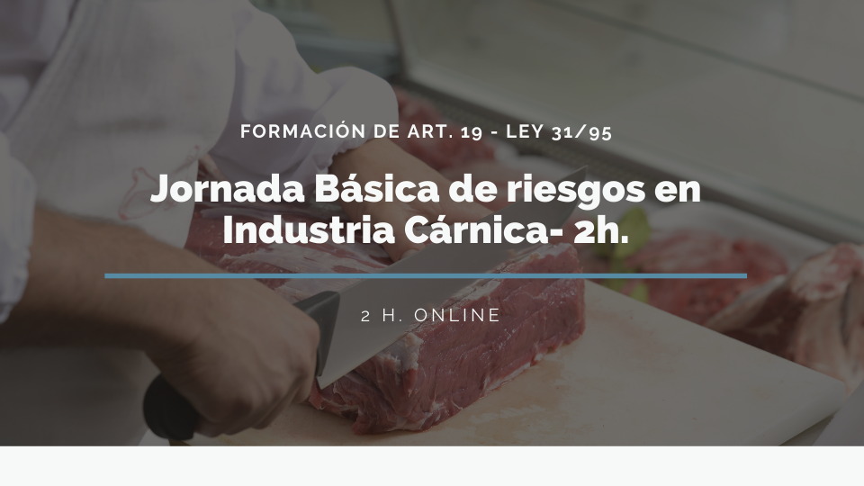 JORNADA BÁSICA DE RIESGOS EN EL SECTOR INDUSTRIA CÁRNICA. PALETAS MARPA